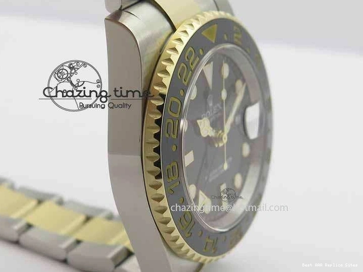 Best AAA Replica Sites Stack) II GMT-Master A3187 Best 1:1 Black Hand LN YG Wrapped Edition Noob (Correct 3642 Timeless Thick Ceramic 116713 0115